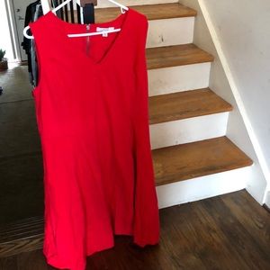 Sejour orange a line dress